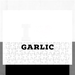 I Love Garlic Rectangular Jigsaw Puzzl by ilovewhateva