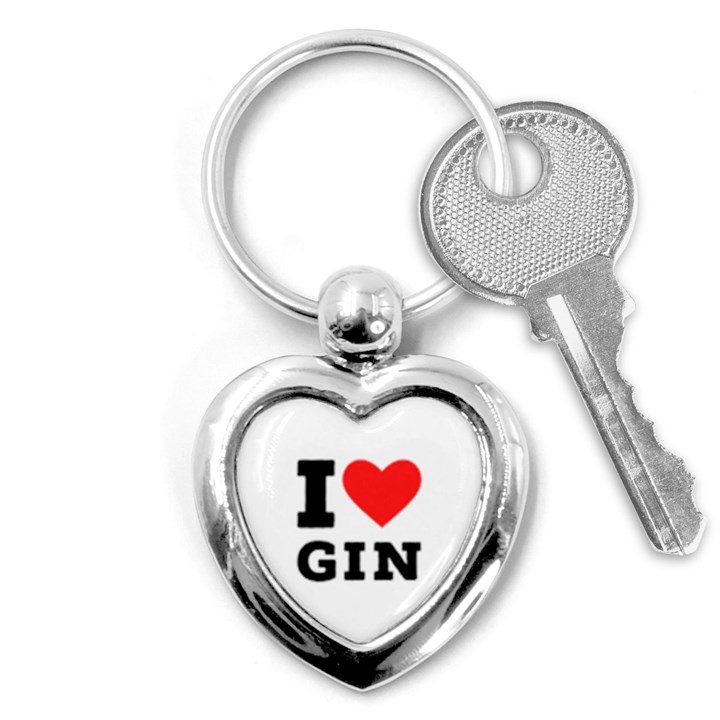 I love gin Key Chain (Heart)