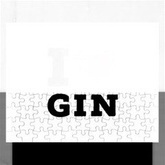 I Love Gin Rectangular Jigsaw Puzzl by ilovewhateva