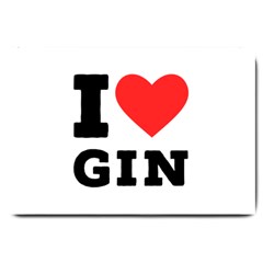 I Love Gin Large Doormat by ilovewhateva