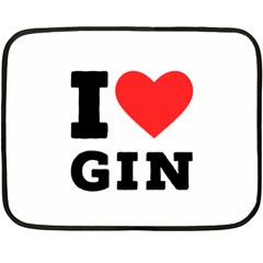 I Love Gin Fleece Blanket (mini) by ilovewhateva