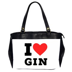 I Love Gin Oversize Office Handbag (2 Sides) by ilovewhateva