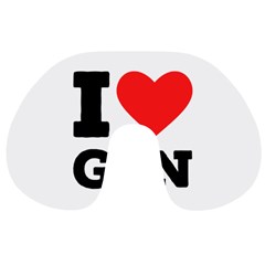 I Love Gin Travel Neck Pillow by ilovewhateva