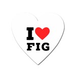 I love fig  Heart Magnet Front