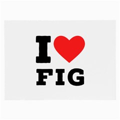 I Love Fig  Large Glasses Cloth (2 Sides) by ilovewhateva