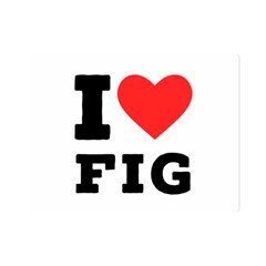 I Love Fig  Premium Plush Fleece Blanket (mini) by ilovewhateva