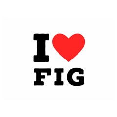 I Love Fig  Two Sides Premium Plush Fleece Blanket (extra Small) by ilovewhateva