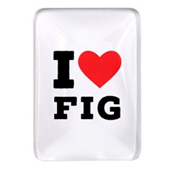 I Love Fig  Rectangular Glass Fridge Magnet (4 Pack) by ilovewhateva