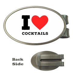 I Love Cocktails  Money Clips (oval)  by ilovewhateva