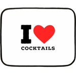 I love cocktails  Fleece Blanket (Mini) 35 x27  Blanket