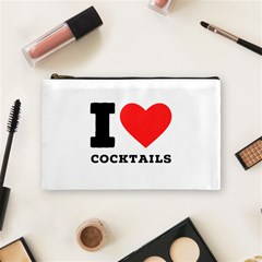 I Love Cocktails  Cosmetic Bag (medium) by ilovewhateva