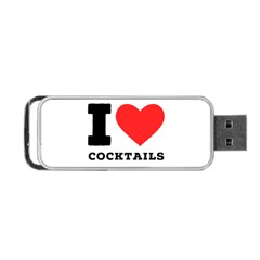 I Love Cocktails  Portable Usb Flash (two Sides) by ilovewhateva