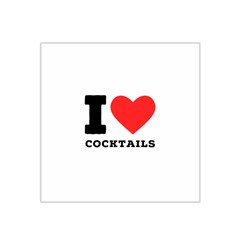 I Love Cocktails  Satin Bandana Scarf 22  X 22  by ilovewhateva