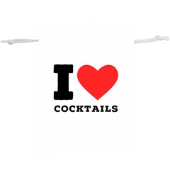 I Love Cocktails  Lightweight Drawstring Pouch (xl) by ilovewhateva