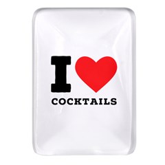 I Love Cocktails  Rectangular Glass Fridge Magnet (4 Pack) by ilovewhateva