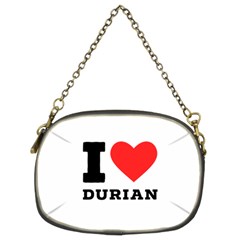 I Love Durian Chain Purse (two Sides) by ilovewhateva