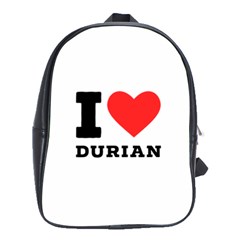 I Love Durian School Bag (large) by ilovewhateva