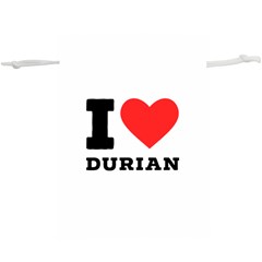 I Love Durian Lightweight Drawstring Pouch (xl) by ilovewhateva