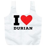 I love durian Full Print Recycle Bag (XXL) Front