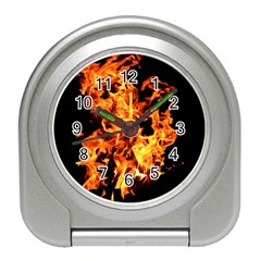 Live Coals Travel Alarm Clock by artworkshop