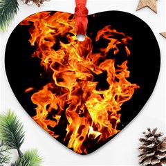 Live Coals Ornament (heart) by artworkshop