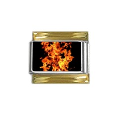 Live Coals Gold Trim Italian Charm (9mm) by artworkshop