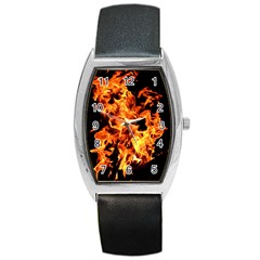 Live Coals Barrel Style Metal Watch by artworkshop