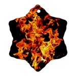 Live Coals Snowflake Ornament (Two Sides) Front