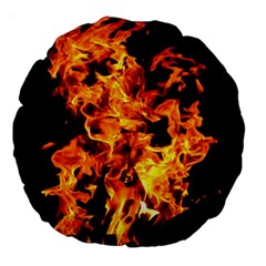 Live Coals Large 18  Premium Round Cushions by artworkshop