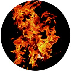 Live Coals Uv Print Round Tile Coaster