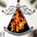 Live Coals Metal Angel with Crystal Ornament Front