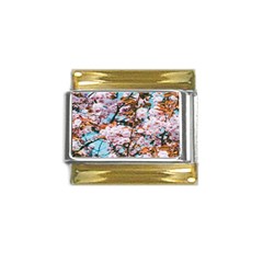 Nature Beautiful Rainbow Gold Trim Italian Charm (9mm)