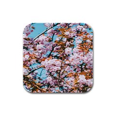 Nature Beautiful Rainbow Rubber Square Coaster (4 Pack)