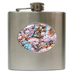 Nature Beautiful Rainbow Hip Flask (6 oz) Front