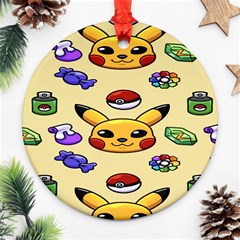 Pikachu Round Ornament (two Sides)