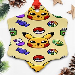 Pikachu Ornament (Snowflake)