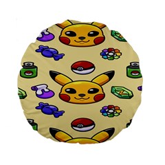 Pikachu Standard 15  Premium Round Cushions