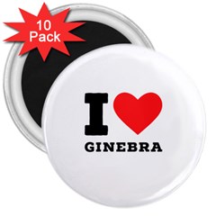 I love ginebra 3  Magnets (10 pack) 