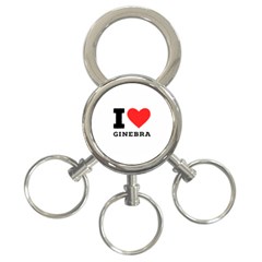 I love ginebra 3-Ring Key Chain