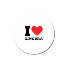 I love ginebra Magnet 3  (Round)