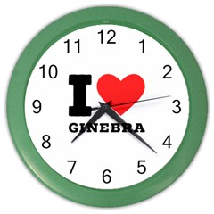 I love ginebra Color Wall Clock