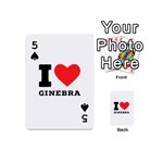 I love ginebra Playing Cards 54 Designs (Mini) Front - Spade5