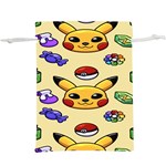 Pikachu Lightweight Drawstring Pouch (XL) Front