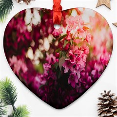 Pink Flower Ornament (Heart)