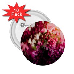 Pink Flower 2.25  Buttons (10 pack) 