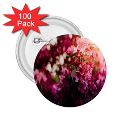 Pink Flower 2.25  Buttons (100 pack) 