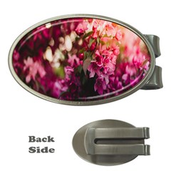 Pink Flower Money Clips (Oval) 