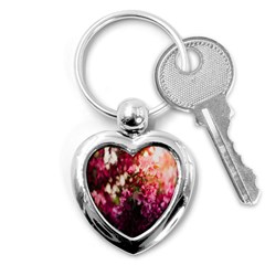 Pink Flower Key Chain (Heart)