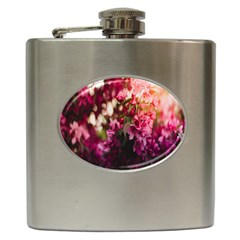 Pink Flower Hip Flask (6 oz)