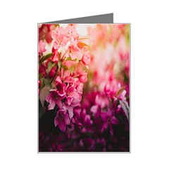 Pink Flower Mini Greeting Card